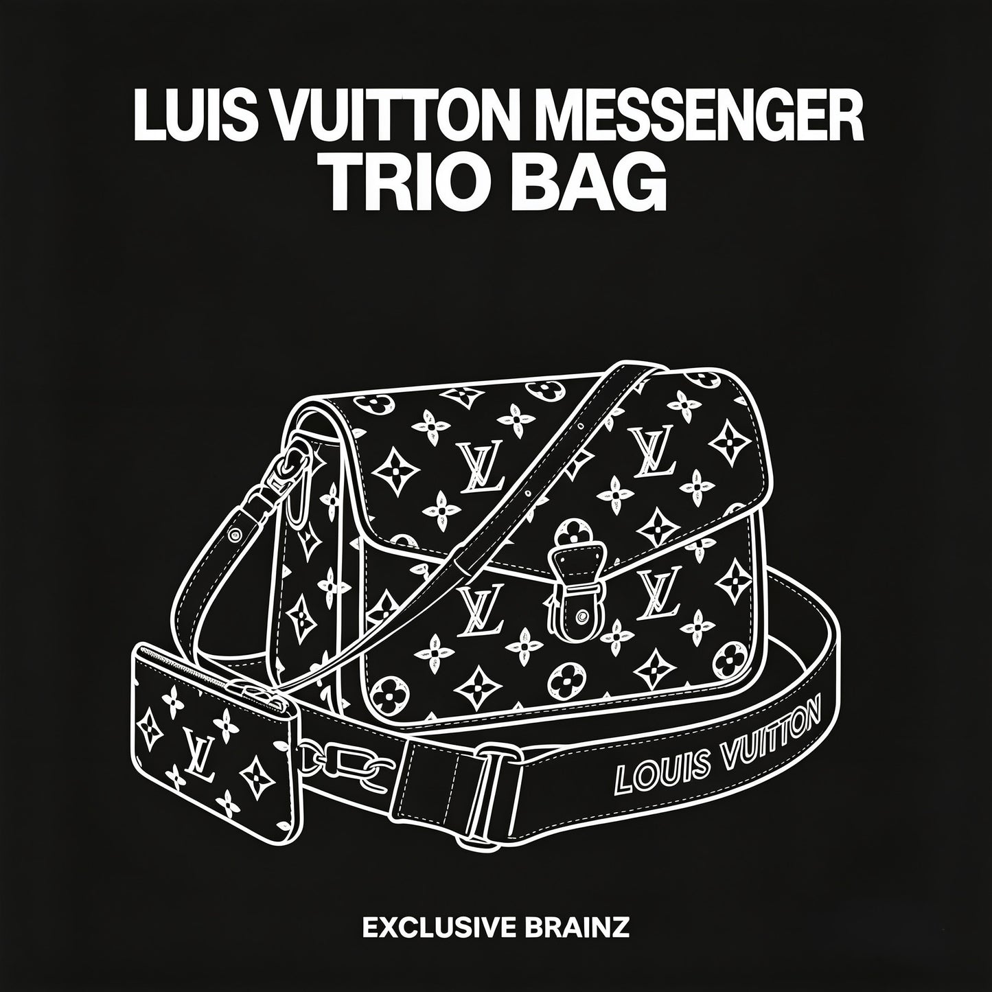 LV trio messenger bag
